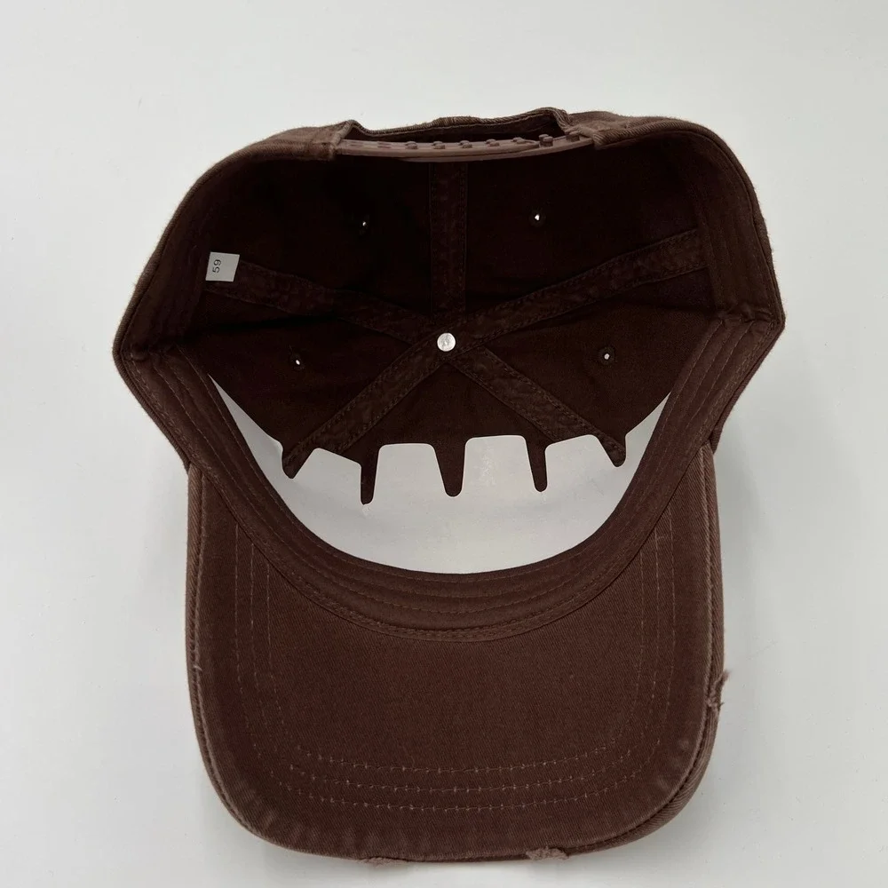 Go Away I'm Fishing Everglades National Park Brown Distressed Snapback Hat‎ Cap